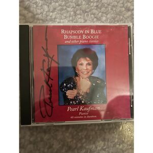 Autographed Rhapsody in Blue Bumble Boogie Other Piano Classics Kaufman, Pearl